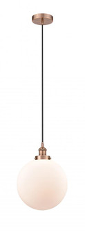 Beacon - 1 Light - 12 inch - Antique Copper - Cord hung - Mini Pendant (3442|616-1PH-AC-G201-12)