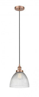 Seneca Falls - 1 Light - 10 inch - Antique Copper - Cord hung - Mini Pendant (3442|616-1PH-AC-G222-LED)