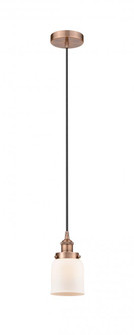 Bell - 1 Light - 5 inch - Antique Copper - Cord hung - Mini Pendant (3442|616-1PH-AC-G51-LED)