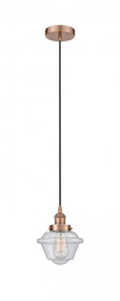 Oxford - 1 Light - 7 inch - Antique Copper - Cord hung - Mini Pendant (3442|616-1PH-AC-G534)