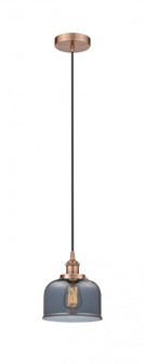 Bell - 1 Light - 8 inch - Antique Copper - Cord hung - Mini Pendant (3442|616-1PH-AC-G73)