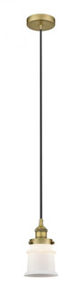 Canton - 1 Light - 5 inch - Brushed Brass - Cord hung - Mini Pendant (3442|616-1PH-BB-G181S-LED)