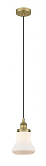 Bellmont - 1 Light - 6 inch - Brushed Brass - Cord hung - Mini Pendant (3442|616-1PH-BB-G191-LED)