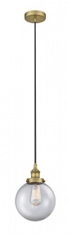 Beacon - 1 Light - 8 inch - Brushed Brass - Cord hung - Mini Pendant (3442|616-1PH-BB-G202-8)