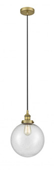 Beacon - 1 Light - 10 inch - Brushed Brass - Cord hung - Mini Pendant (3442|616-1PH-BB-G204-10)