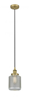Stanton - 1 Light - 6 inch - Brushed Brass - Cord hung - Mini Pendant (3442|616-1PH-BB-G262-LED)