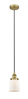 Bell - 1 Light - 5 inch - Brushed Brass - Cord hung - Mini Pendant (3442|616-1PH-BB-G51-LED)