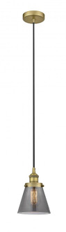 Cone - 1 Light - 6 inch - Brushed Brass - Cord hung - Mini Pendant (3442|616-1PH-BB-G63)