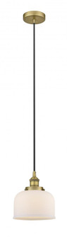 Bell - 1 Light - 8 inch - Brushed Brass - Cord hung - Mini Pendant (3442|616-1PH-BB-G71)