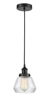 Fulton - 1 Light - 7 inch - Matte Black - Cord hung - Mini Pendant (3442|616-1PH-BK-G172)