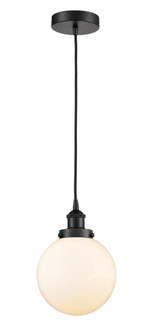 Beacon - 1 Light - 8 inch - Matte Black - Cord hung - Mini Pendant (3442|616-1PH-BK-G201-8)