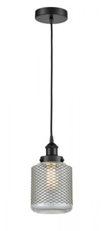 Stanton - 1 Light - 6 inch - Matte Black - Cord hung - Mini Pendant (3442|616-1PH-BK-G262)