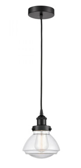 Olean - 1 Light - 7 inch - Matte Black - Cord hung - Mini Pendant (3442|616-1PH-BK-G322-LED)