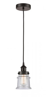 Canton - 1 Light - 5 inch - Oil Rubbed Bronze - Cord hung - Mini Pendant (3442|616-1PH-OB-G184S-LED)