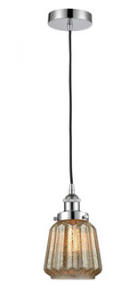 Chatham - 1 Light - 7 inch - Polished Chrome - Cord hung - Mini Pendant (3442|616-1PH-PC-G146)