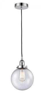 Beacon - 1 Light - 8 inch - Polished Chrome - Cord hung - Mini Pendant (3442|616-1PH-PC-G204-8)