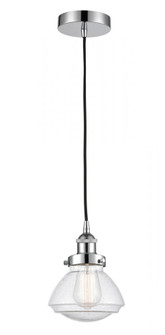 Olean - 1 Light - 7 inch - Polished Chrome - Cord hung - Mini Pendant (3442|616-1PH-PC-G324-LED)
