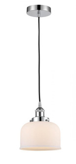 Bell - 1 Light - 8 inch - Polished Chrome - Cord hung - Mini Pendant (3442|616-1PH-PC-G71)