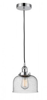 Bell - 1 Light - 8 inch - Polished Chrome - Cord hung - Mini Pendant (3442|616-1PH-PC-G74)