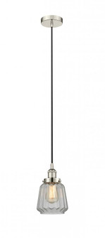 Chatham - 1 Light - 7 inch - Polished Nickel - Cord hung - Mini Pendant (3442|616-1PH-PN-G142-LED)