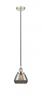 Fulton - 1 Light - 7 inch - Polished Nickel - Cord hung - Mini Pendant (3442|616-1PH-PN-G173)