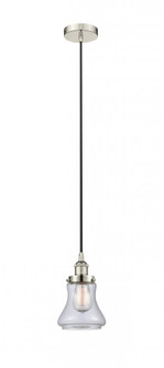 Bellmont - 1 Light - 6 inch - Polished Nickel - Cord hung - Mini Pendant (3442|616-1PH-PN-G192)