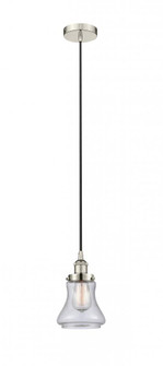 Bellmont - 1 Light - 6 inch - Polished Nickel - Cord hung - Mini Pendant (3442|616-1PH-PN-G194-LED)