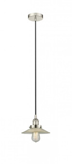 Halophane - 1 Light - 9 inch - Polished Nickel - Cord hung - Mini Pendant (3442|616-1PH-PN-G2)