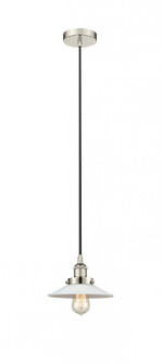 Halophane - 1 Light - 9 inch - Polished Nickel - Cord hung - Mini Pendant (3442|616-1PH-PN-G1-LED)