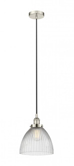Seneca Falls - 1 Light - 10 inch - Polished Nickel - Cord hung - Mini Pendant (3442|616-1PH-PN-G222-LED)