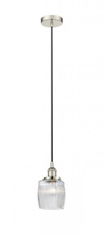 Colton - 1 Light - 6 inch - Polished Nickel - Cord hung - Mini Pendant (3442|616-1PH-PN-G302)