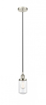 Dover - 1 Light - 5 inch - Polished Nickel - Cord hung - Mini Pendant (3442|616-1PH-PN-G312-LED)