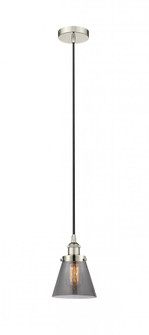 Cone - 1 Light - 6 inch - Polished Nickel - Cord hung - Mini Pendant (3442|616-1PH-PN-G63)