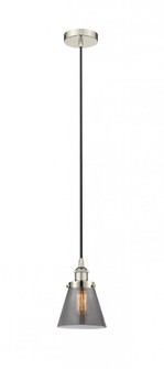 Cone - 1 Light - 6 inch - Polished Nickel - Cord hung - Mini Pendant (3442|616-1PH-PN-G63-LED)