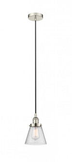 Cone - 1 Light - 6 inch - Polished Nickel - Cord hung - Mini Pendant (3442|616-1PH-PN-G64)