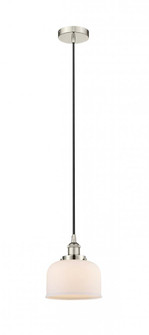 Bell - 1 Light - 8 inch - Polished Nickel - Cord hung - Mini Pendant (3442|616-1PH-PN-G71-LED)