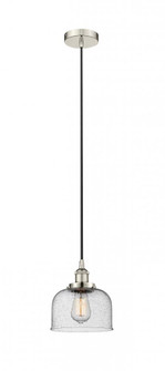 Bell - 1 Light - 8 inch - Polished Nickel - Cord hung - Mini Pendant (3442|616-1PH-PN-G74)