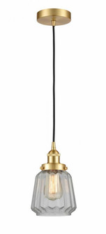 Chatham - 1 Light - 7 inch - Satin Gold - Cord hung - Mini Pendant (3442|616-1PH-SG-G142)