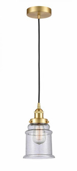 Canton - 1 Light - 6 inch - Satin Gold - Cord hung - Mini Pendant (3442|616-1PH-SG-G184)