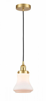 Bellmont - 1 Light - 6 inch - Satin Gold - Cord hung - Mini Pendant (3442|616-1PH-SG-G191-LED)
