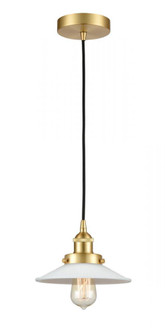 Halophane - 1 Light - 9 inch - Satin Gold - Cord hung - Mini Pendant (3442|616-1PH-SG-G1-LED)