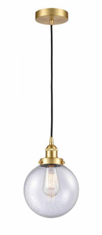 Beacon - 1 Light - 8 inch - Satin Gold - Cord hung - Mini Pendant (3442|616-1PH-SG-G204-8)
