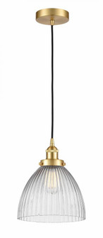 Seneca Falls - 1 Light - 10 inch - Satin Gold - Cord hung - Mini Pendant (3442|616-1PH-SG-G222-LED)