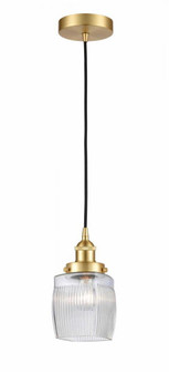 Colton - 1 Light - 6 inch - Satin Gold - Cord hung - Mini Pendant (3442|616-1PH-SG-G302-LED)