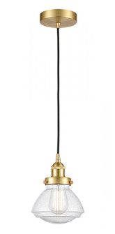 Olean - 1 Light - 7 inch - Satin Gold - Cord hung - Mini Pendant (3442|616-1PH-SG-G324-LED)