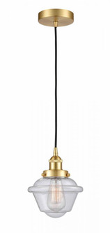Oxford - 1 Light - 7 inch - Satin Gold - Cord hung - Mini Pendant (3442|616-1PH-SG-G534-LED)