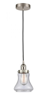 Bellmont - 1 Light - 6 inch - Brushed Satin Nickel - Cord hung - Mini Pendant (3442|616-1PH-SN-G194-LED)