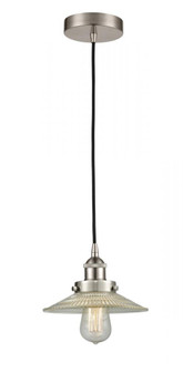 Halophane - 1 Light - 9 inch - Brushed Satin Nickel - Cord hung - Mini Pendant (3442|616-1PH-SN-G2)