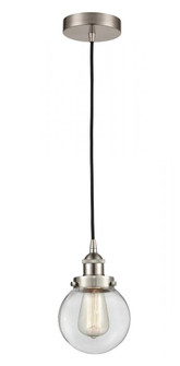 Beacon - 1 Light - 6 inch - Brushed Satin Nickel - Cord hung - Mini Pendant (3442|616-1PH-SN-G202-6)