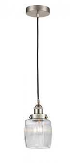Colton - 1 Light - 6 inch - Brushed Satin Nickel - Cord hung - Mini Pendant (3442|616-1PH-SN-G302)